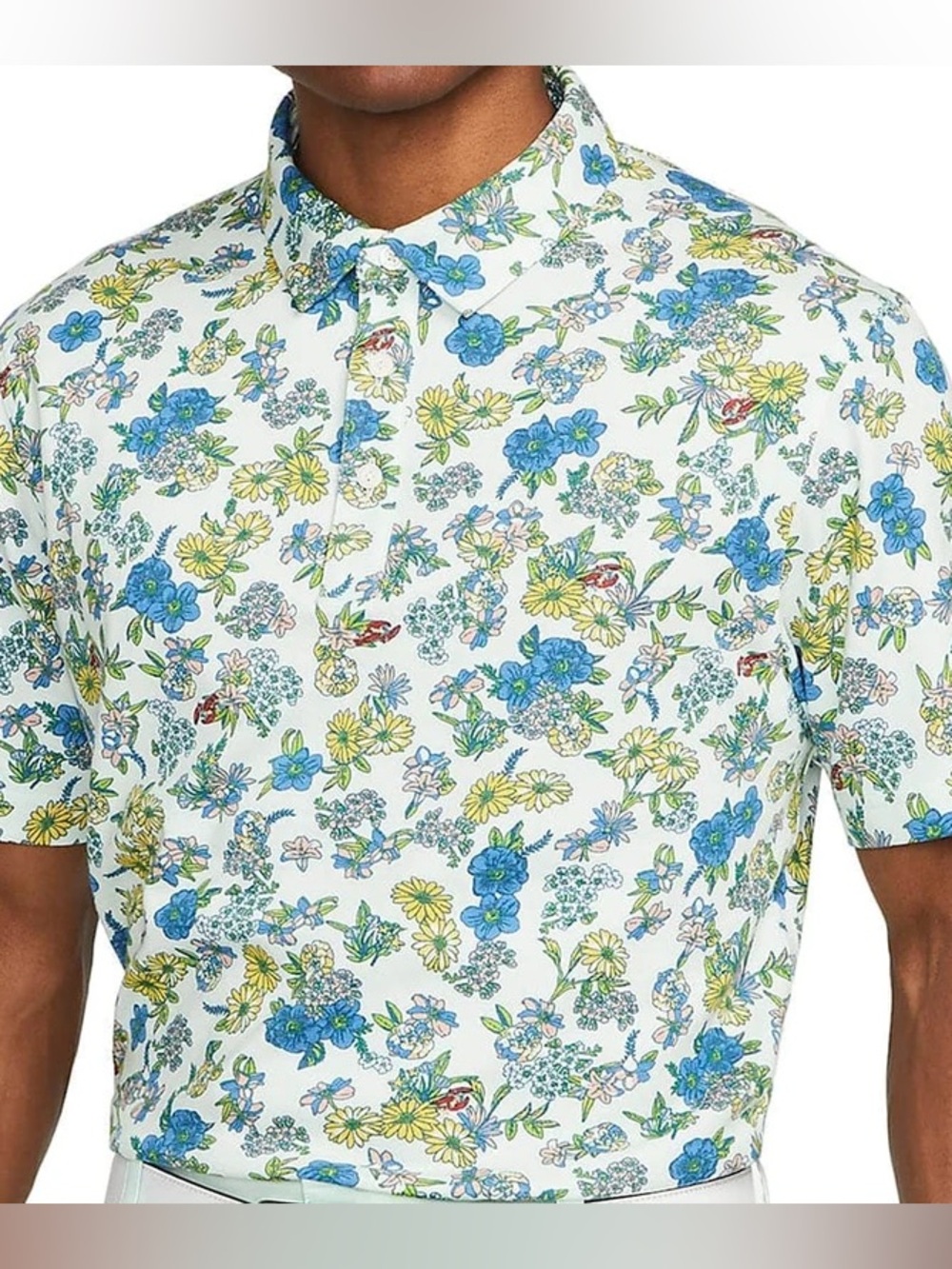 Nike dri-fit Floral Polo Shirt